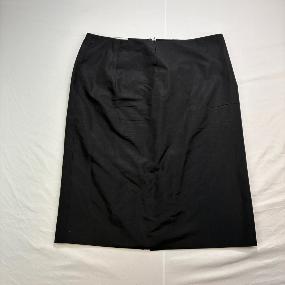 Carolina Herrera Elegant Black Pencil Skirt